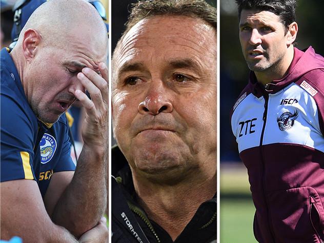 NRL coaches who are in danger