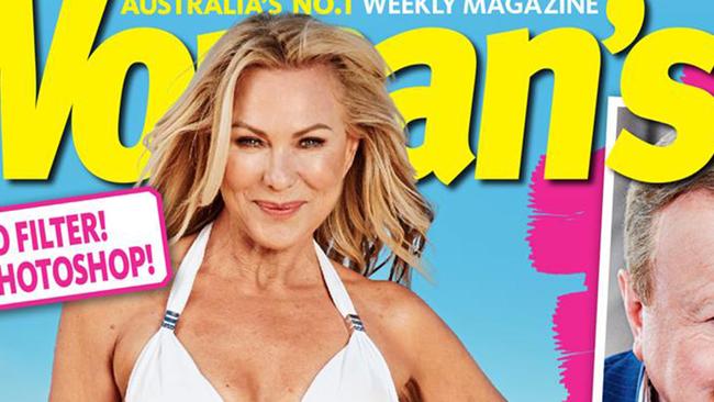 Kerri-Anne Kennerley is pictured as she appears on the cover of Woman's Day in a bikini. Picture: Woman's Day