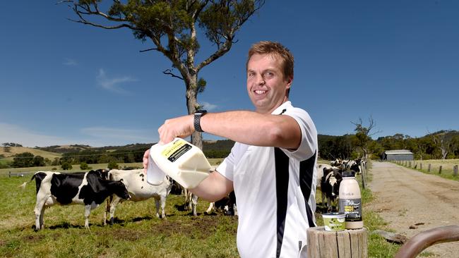 Topping up: Nick Hutchinson says Fleurieu Milk now runs the whole production line, boosting staff numbers. Picture: Naomi Jellicoe