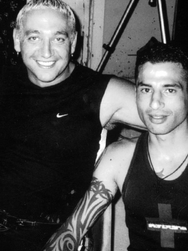 Paul Kallipolitis with Andrew Veniamin, who is suspected of later killing him.