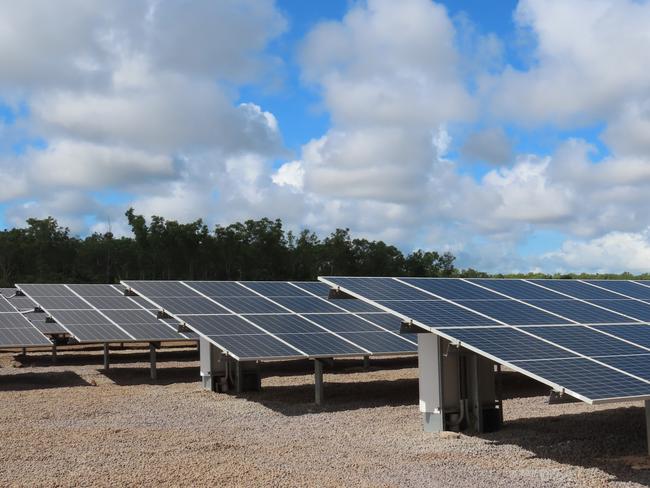 Robertson Barracks solar farm. Picture: Annabel Bowles