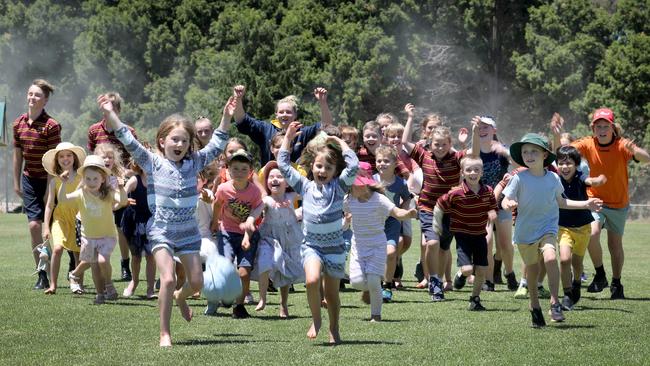 The Lobethal community came together on Sunday to mark the one-year anniversary of the Cudlee Creek bushfire. Picture: Dean Martin