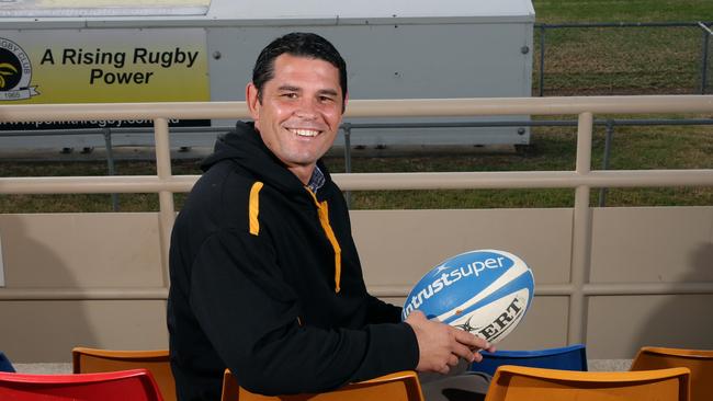 Emus Coach Jeremy Paul is pictured at the Nepean Rugby Park.