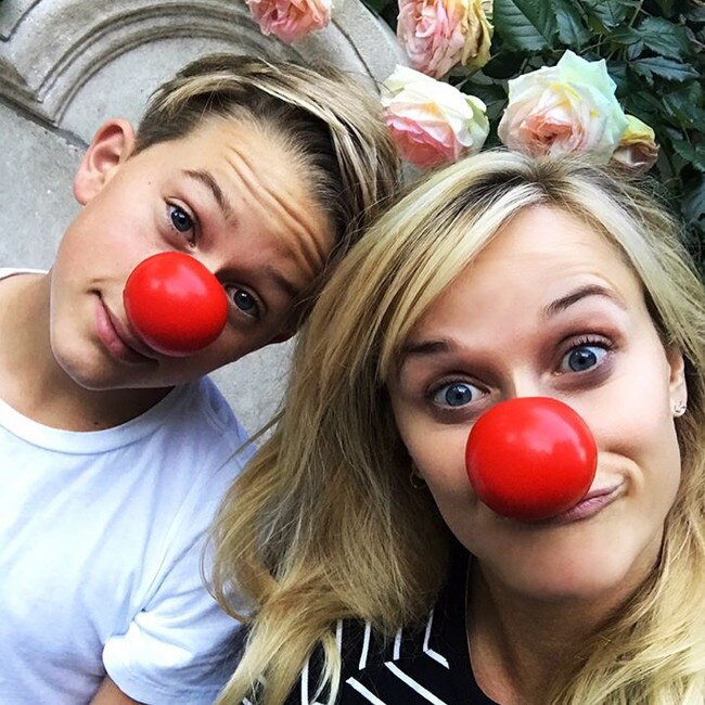 Reese Witherspoon with her son Deacon ... 