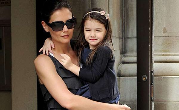 Katie Holmes and her daughter Suri. Picture: BANG! Showbiz