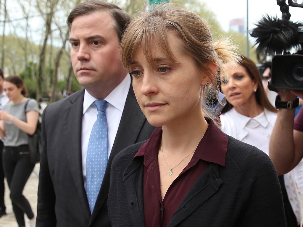 Allison Mack, a television actress, was arrested on sex trafficking charges for allegedly recruiting women to the purported mentorship group, whom US prosecutors say were forced to have sex with its leader. Picture: AFP/Jemal Countess/Getty Images North America