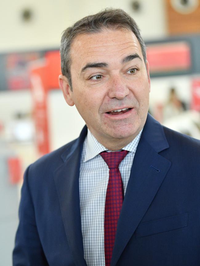 SA Premier Steven Marshall says there will be skill shortages, but SA still has the expertise in submarine repair. Picture: AAP / David Mariuz