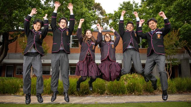 Haileybury College was ranked second in the state by median ATAR score. Picture: Mark Stewart