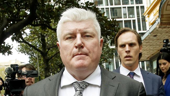 Stuart MacGill walked from court a free man on Friday after being sentenced for drug supply charges. Picture: NewsWire/John Appleyard.