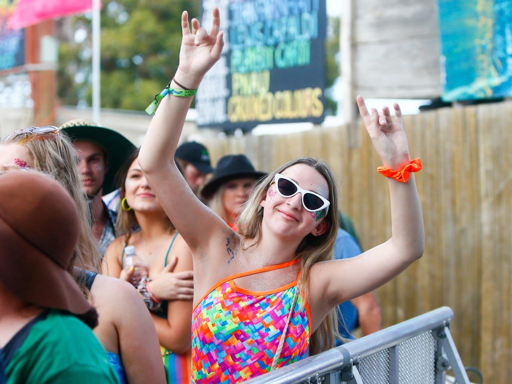 Some of the best dressed at Falls Festival Marion Bay 2019/20. Picture; PATRICK GEE