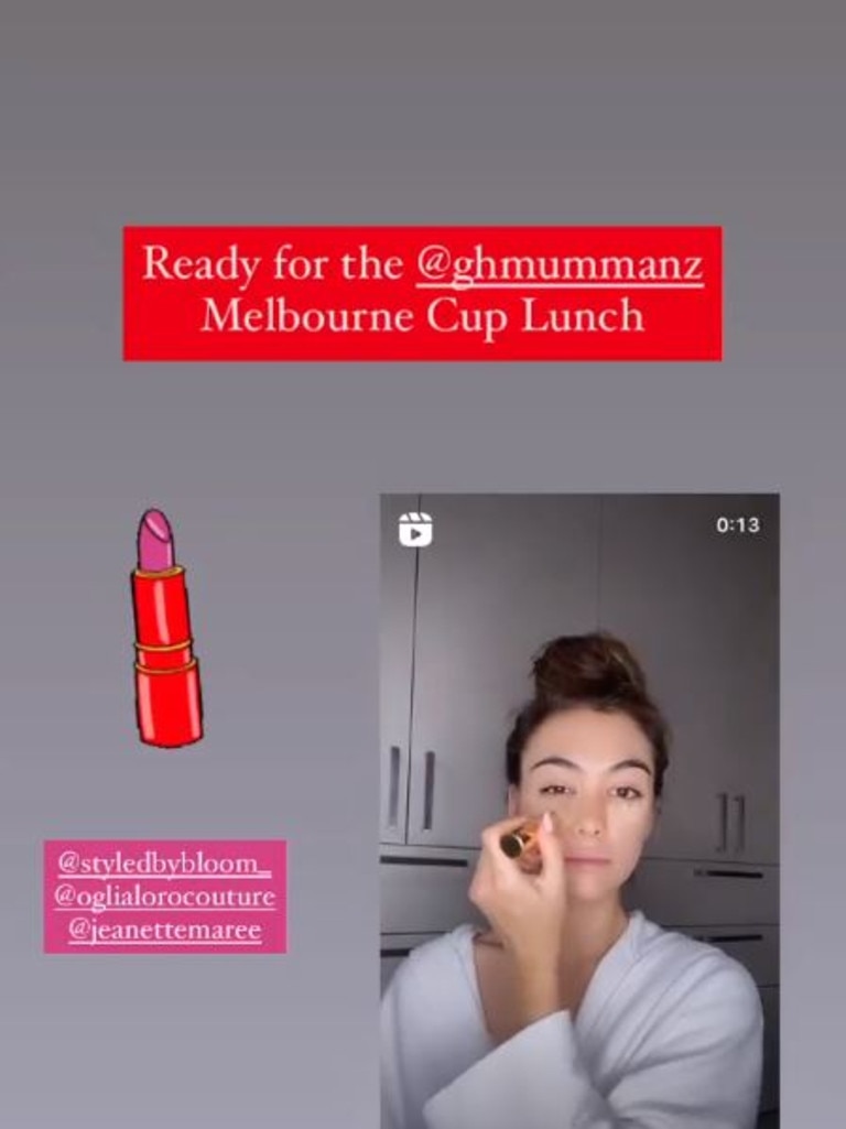 Francesca Hung shares a video doing her own race day makeup. Picture: Instagram/FrancescaHung