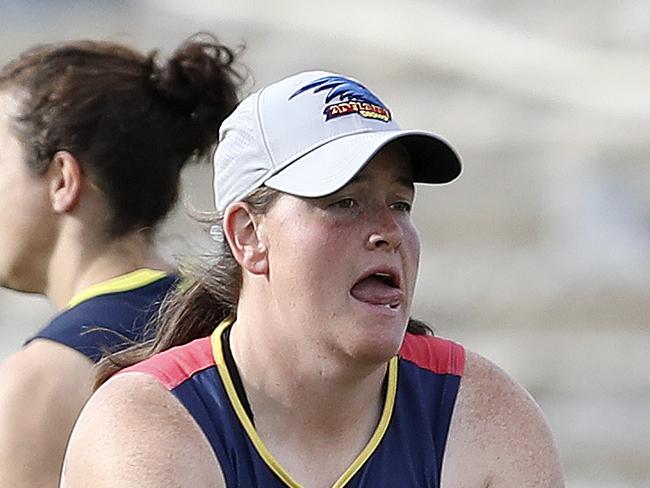 10/12/18 - AFLW - Behind the Scenes with the Adelaide Football Club AFLW team at West Lakes. Sarah Perkins. Picture SARAH REED