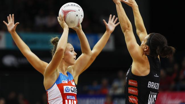 Paige Hadley will stay in the red dress for two more years. Pic: AAP