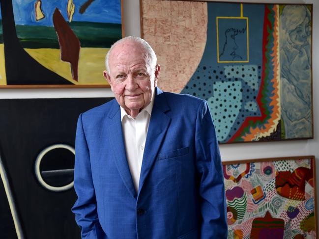 Pat Corrigan, 88, at his Darling Point home. Picture: Troy Snook