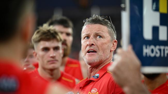 Suns coach Damien Hardwick says there’s a ‘simple’ way for the Gold Coast to start winning away from home. Picture: Matt Roberts/AFL Photos/via Getty Images)