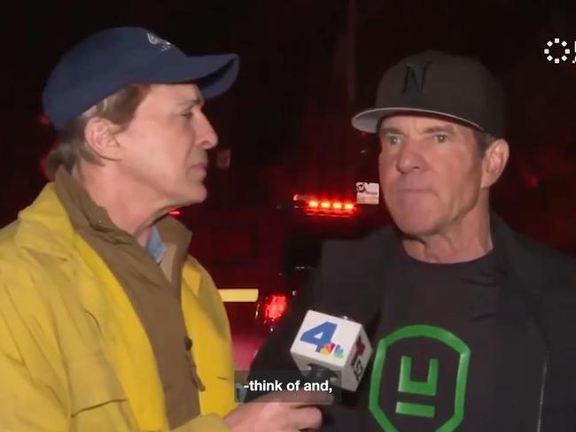 Reporter slammed over Dennis Quaid fire interview