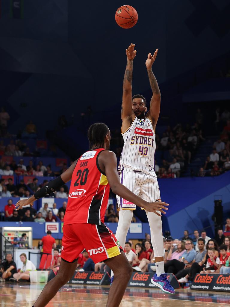 Jonah Bolden shot the lights out against Perth on Friday night. Picture: Getty Images