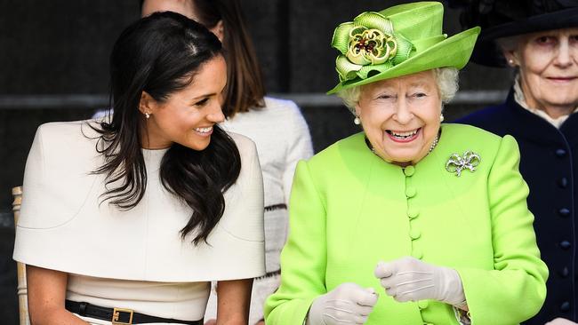 Meghan regularly refers to her life as a senior royal in her podcast. Picture: Jeff J Mitchell/Getty Images.