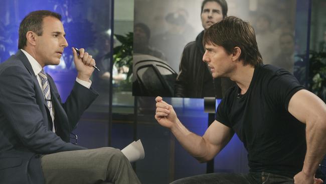 Lauer and guest Tom Cruise famously clashed on air. Picture: AP