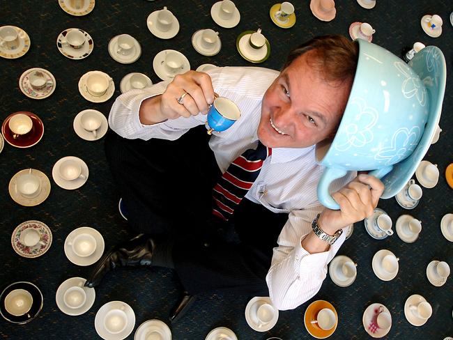 Embattled Ipswich Mayor Paul Pisasale has the world’s largest collection of short black coffee cups.