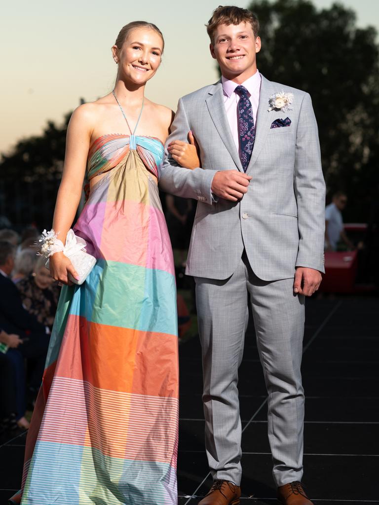 Ivy Curr and Jared Godwin at the 2024 Rockhampton Grammar School formal.