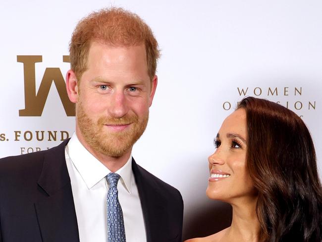 NEW YORK, NEW YORK - MAY 16: Prince Harry, Duke of Sussex and Meghan, The Duchess of Sussex attend the Ms. Foundation Women of Vision Awards: Celebrating Generations of Progress & Power at Ziegfeld Ballroom on May 16, 2023 in New York City. (Photo by Kevin Mazur/Getty Images Ms. Foundation for Women)