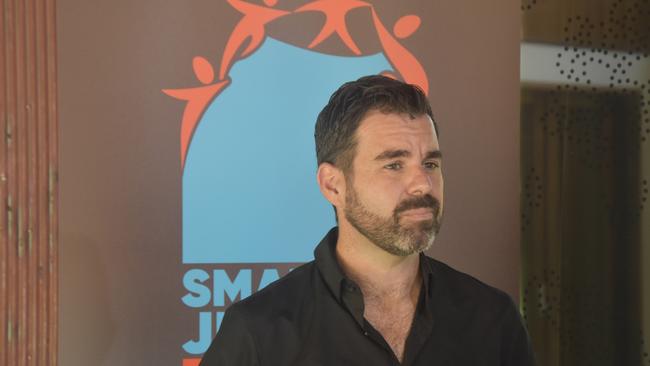 NT Attorney-General Chansey Paech spoke at the launch of the Smarter Justice for Safer Communities campaign, a Territory-wide initiative to tackle crime and offending rates. Picture: Sierra Haigh