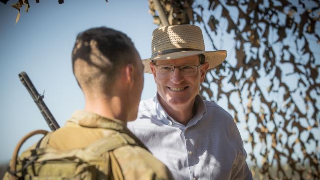 Minister for Veterans' Affairs and Defence Personnel the Honourable Andrew Gee MP, at the high fire power demonstration, at the Shoalwater Bay Training Area in Queensland, during Exercise Talisman Sabre 2021. Picture: Defence