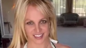 Screen grabs of Britney Spears from one of her instagram post's.