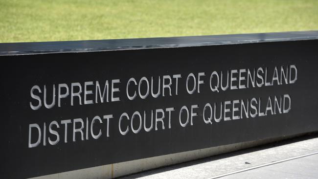 A sign outside the Supreme Court in Brisbane. (AAP Image/Dan Peled)