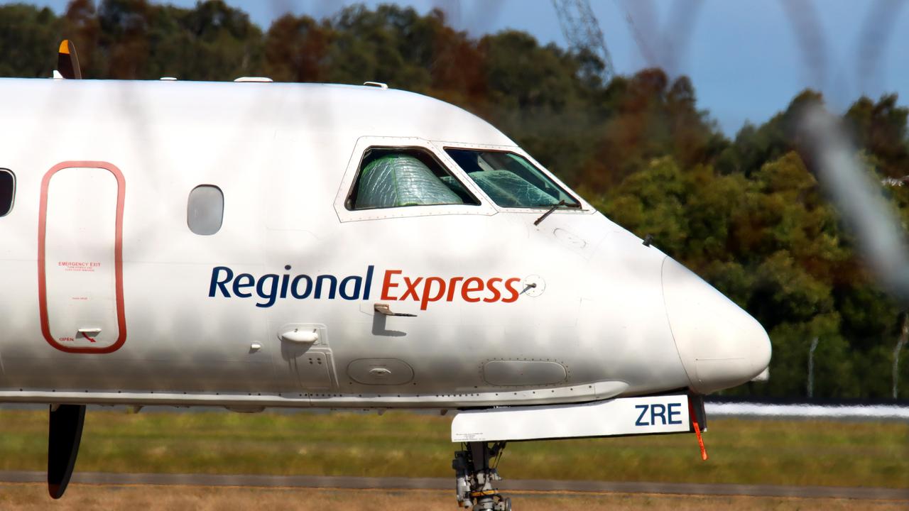 Brisbane Domestic Airport - Rex airlines plane being towed to the Brisbane Domestic Airport. Sunday 13th November 2022 Picture David Clark Photography