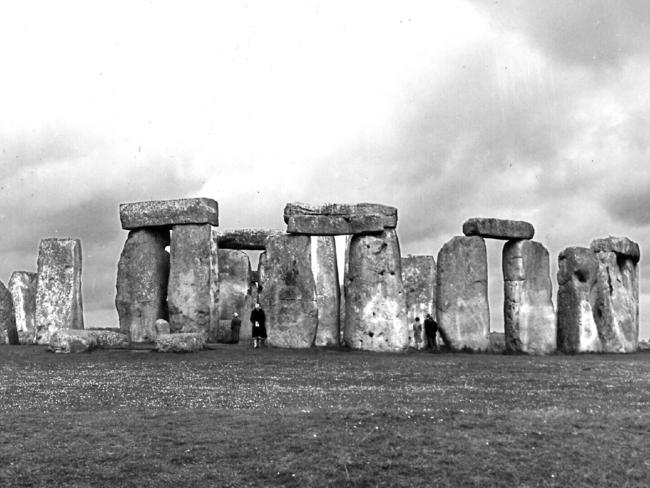 Ancient stone circle of Stonehenge on Salisbury Plain, built between 1800 BC & 1400 BC. Pic/Handout                England  History travel britain tourism