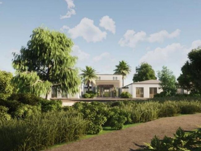 Artists impression of the Mount White plans from June 2021 as a house and B&amp;B. Plans stated it “forms part of a longer term vision for boutique style tourist accommodation”.