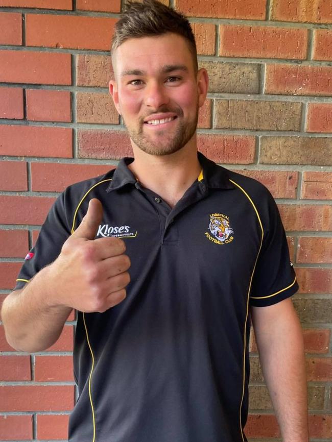 Former Crows and Norwood midfielder Mitch Grigg will play at Lobethal in 2022. Picture: Lobethal Football Club