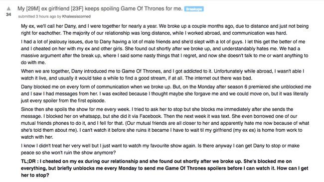 The post on Reddit.