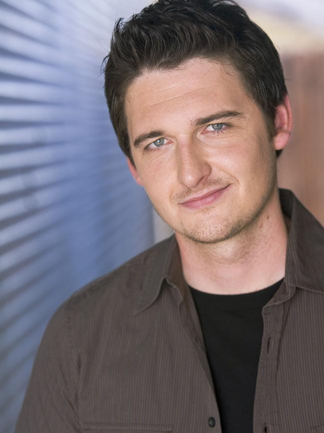 Toby Leonard Moore, in 2008, when he first headed to Hollywood. Picture: Supplied