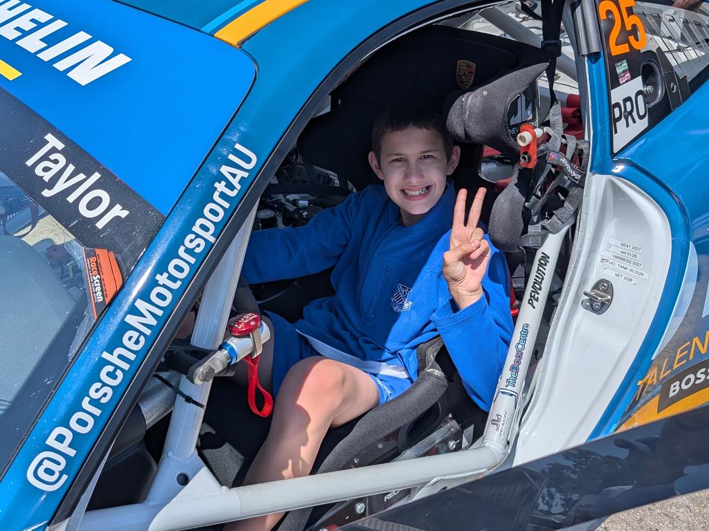 One of the students from the Riverview Inclusion Program in auticon car #2. Picture: supplied