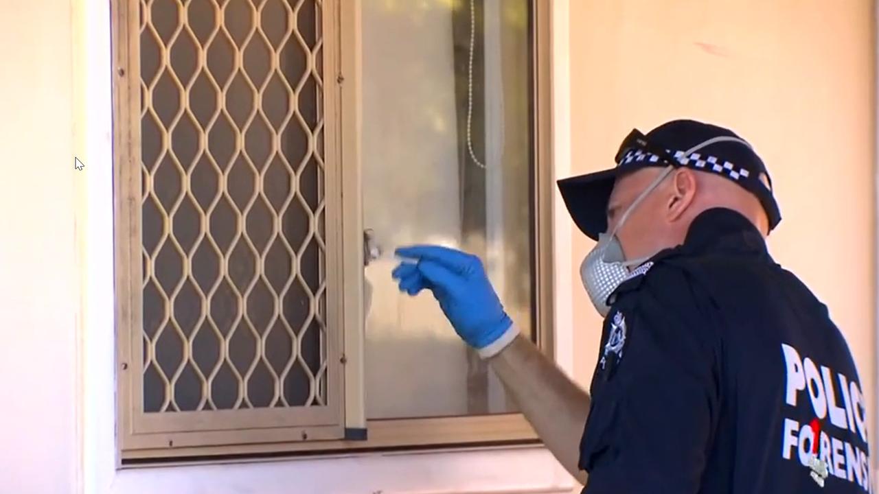 Police search Cleo Smith's family home. Picture: 7 News