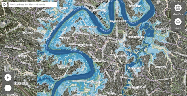 Brisbane City Council has released an updated flood map to show residents exactly how the upcoming flood season could affect their area.