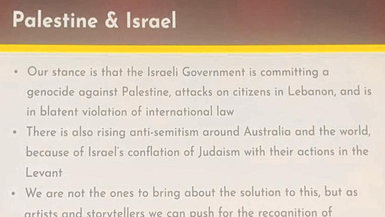 Uni investigates ‘genocide’ slide at O-week event