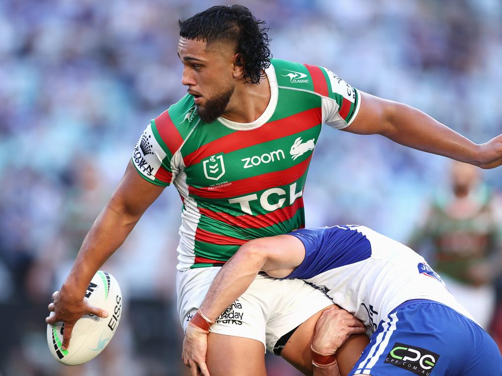 Koloamatangi has become known for his battering runs and his unique hairstyle. Picture: Cameron Spencer / Getty Images