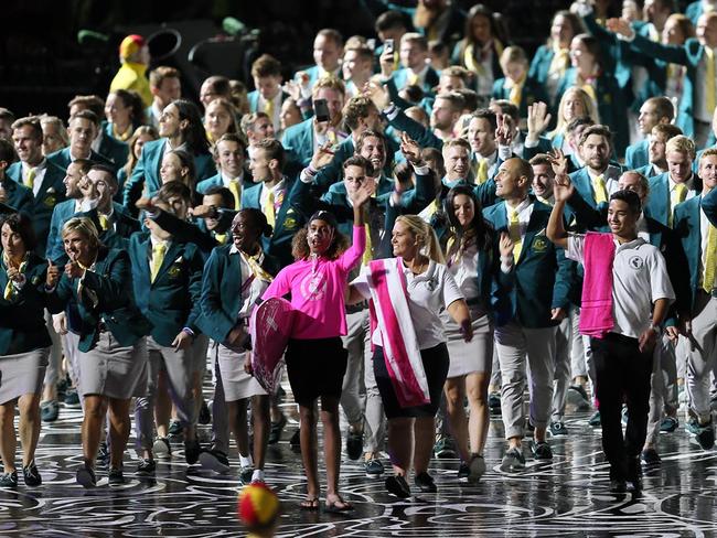 Bribie Island Nippers front row and centre at the Commonwealth Games ...