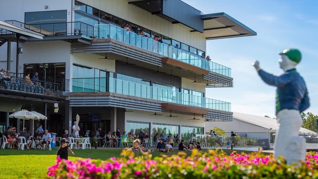 The Darwin Turf Club grandstand at theFannie Bay Racecourse. Picture: Che Chorley