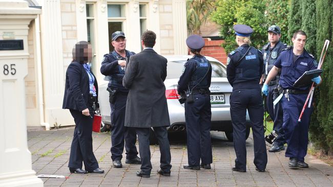 Police at the scene of the shooting at Westbourne Park, July 14 2017. Picture: AAP / Keryn Stevens