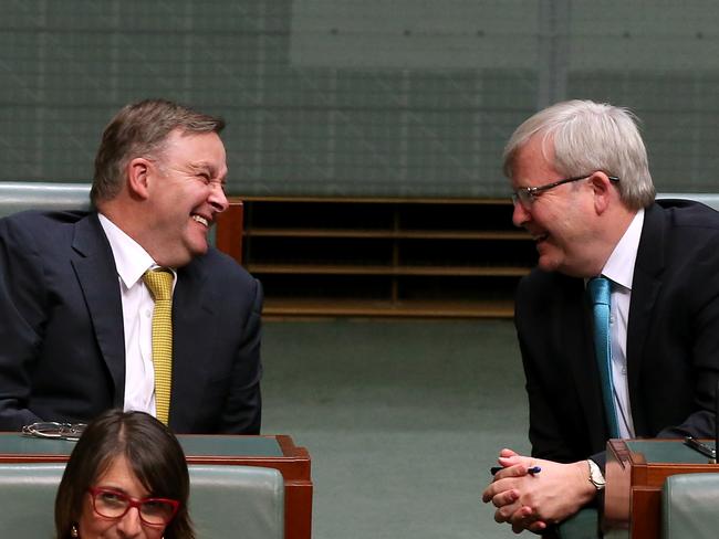 Mr Albanese and Mr Rudd were close colleagues and friends throughout Labor’s last term in office.