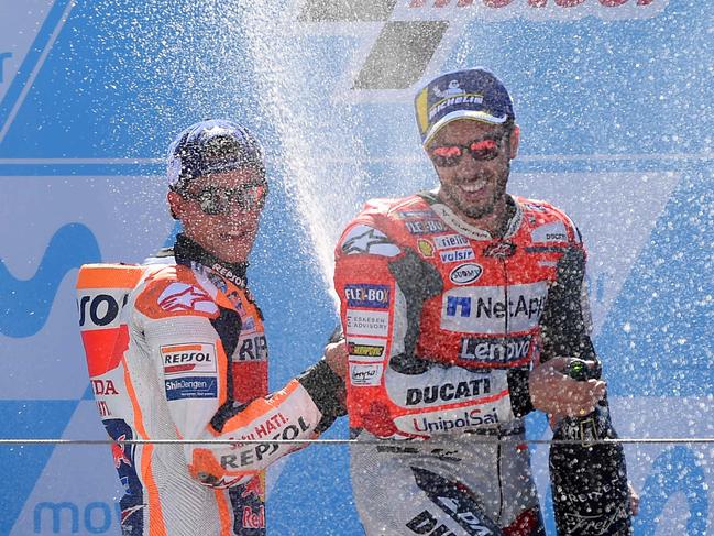 Marquez’s victory extends his points lead over Dovizioso.