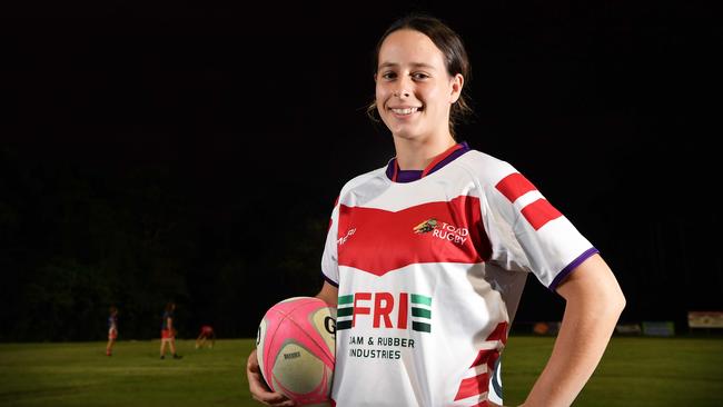 Nambour womens rugby union next generation talent. Georgia Flood. Picture: Patrick Woods.