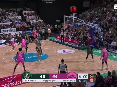 Tasmania JackJumpers vs. New Zealand Breakers - Game Highlights - Round 13  NBL24