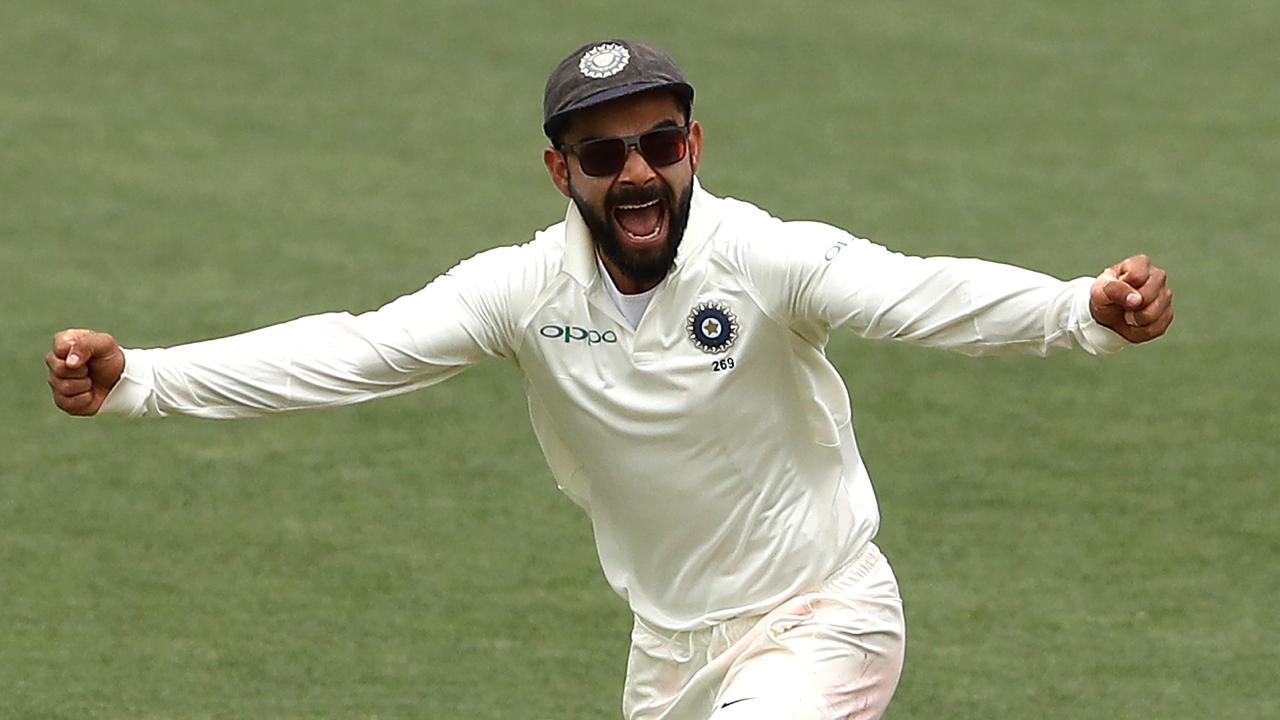 Virat Kohli was a happy man after India’s first Test win.