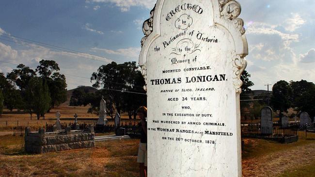 Mansfield cemetery is on the Ned Kelly Trail.